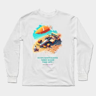 Simracer at the beach Long Sleeve T-Shirt